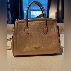 Kate Spade Rose Gold Textured Satchel